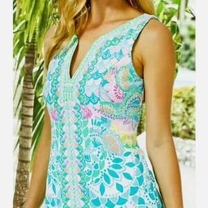 Lilly Pulitzer Blue and Pink Mini Dress